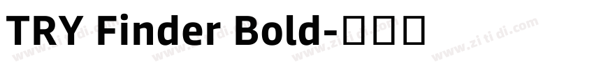 TRY Finder Bold字体转换